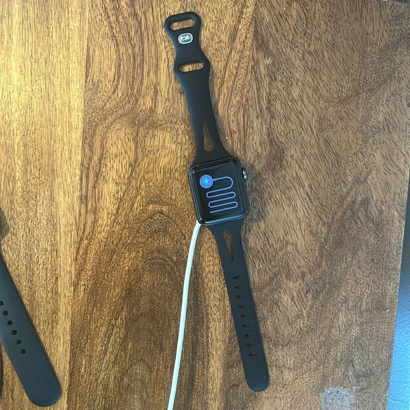 Series 3, 38 mm aluminum case, Ion-X glass, ceramic back, gps, lte